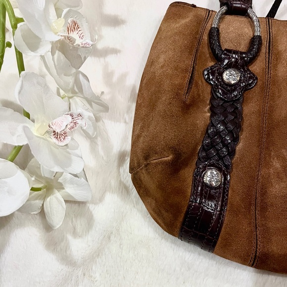 ✨🤎✨ BRIGHTON Leather Suede Handbag ✨🤎✨ - Picture 8 of 13
